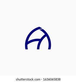 Letter logo "A & M" elegant design