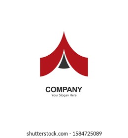 letter logo a. simple and unique logo in red. white background. for company symbols and design purposes. modern template. vector illustration

