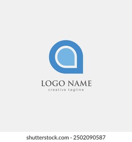 Letter a logo, a, text a, letter a, type a, a monogram fully editable vector logo template