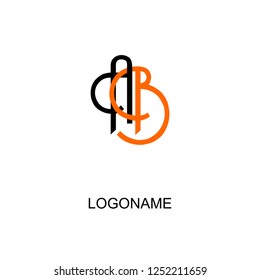 Letter Logo AB Design INITIAL