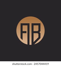 Letter logo AB simple concept Premium Vector