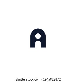letter A logo abstract concept template