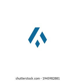 plantilla de concepto abstracto de logotipo de letra A