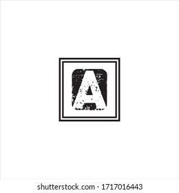 A letter logo abstract design