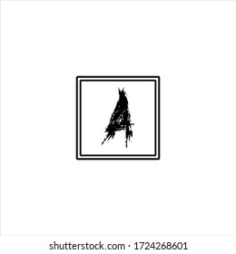 A letter logo abstract design
