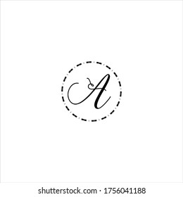 A letter logo abstract design