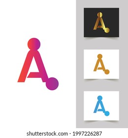A Letter Logo Abstract Design
