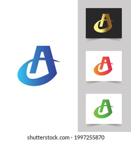 Diseño abstracto de logotipo de carta