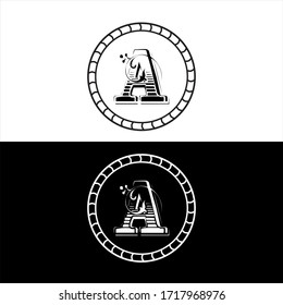 Ein abstraktes Brieflogo in verschiedenen Farben