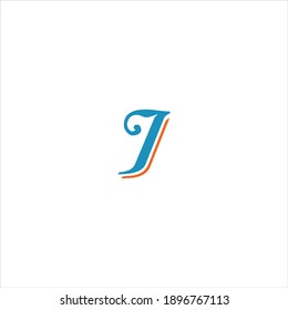 I letter logo abstract design on white color background. i icon