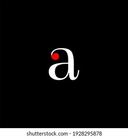Un diseño abstracto del logotipo de una letra sobre fondo de color negro. un alfabeto