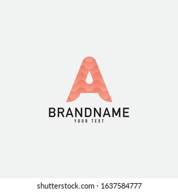 Letter A logo abstract. simple elegant design