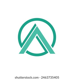 A letter logo abstract symbol