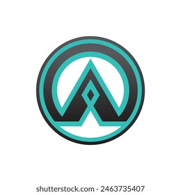 A letter logo abstract symbol