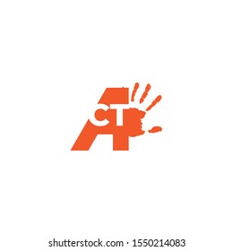 A letter logo for ACTION or ACT. Combination of A letter and hand shape to represent the ACT itself. Suitable for any community or company that focus on action for humanity or something like that.