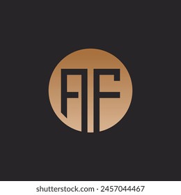 Letter logo AF simple concept Premium Vector