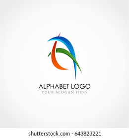 Letter A Logo. Alphabet Logo
