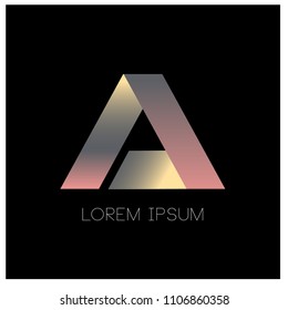 A Letter Logo, alphabet logo design