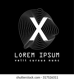 Letter Logo. Alphabet design element . Geometric ABC concept type as logotype. Typography icon line art. Moden