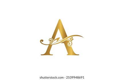 a letter logo, a alphabet logo, a initial luxury logo design	