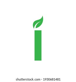 Letter i logo. Alphabet logotype vector design
