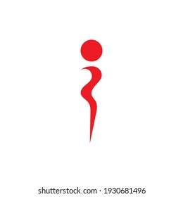 Letter i logo. Alphabet logotype vector design