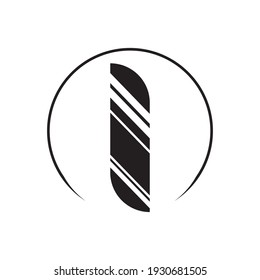 Letter i logo. Alphabet logotype vector design