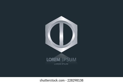 Letter I logo. Alphabet logotype vector design.