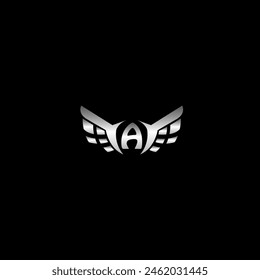 Letter A logo. Alphabet logotype vector design