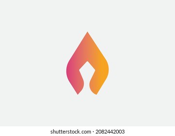 letter A logo.  arrow icon. minimal design concept. creative apps vector illustration.