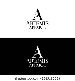 A letter Logo Artemis Apparel Luxury logo Design