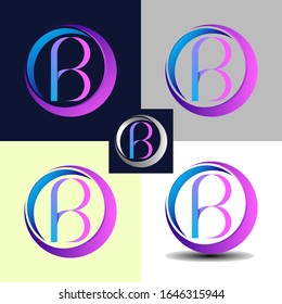 Logotipo de letra - B