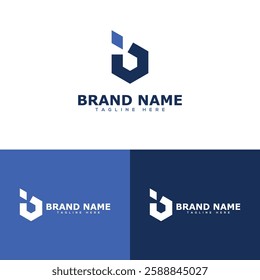  Letter Logo B Design Template with Creative Concept B Alphabet Logo Vector Design for Brand