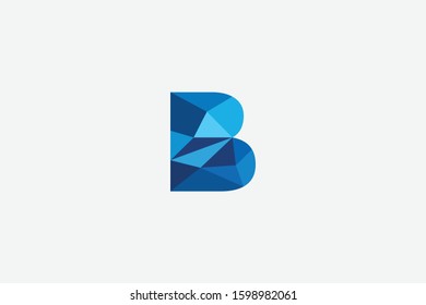Letter Logo B. Initial Icon B, Geometric Logo Inspiration