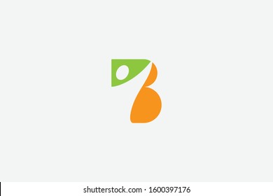 Letter logo B. Initial Icon B, and abstract poeple vector, community organizational illustration