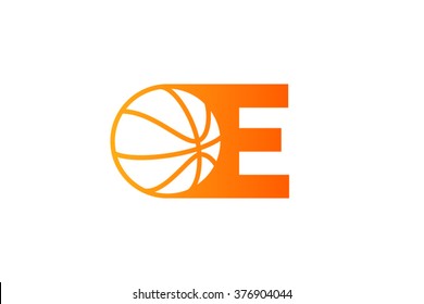 A letter logo, basketball ball logo design.