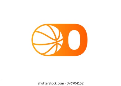 A letter logo, basketball ball logo design.