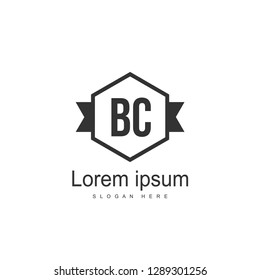 Letter Logo BC Template Vector Design