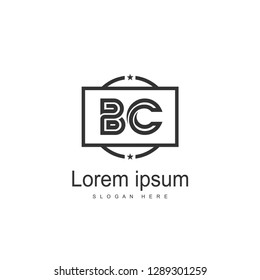 Letter Logo BC Template Vector Design