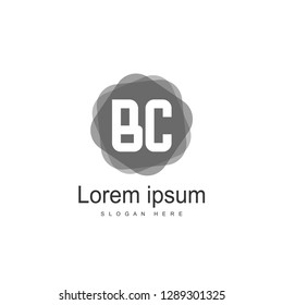Letter Logo BC Template Vector Design