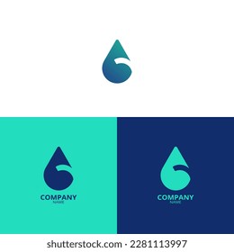 A Letter Logo with a beautiful mix of light blue and dark blue colors, which is simple and elegant. suitable for strengthening your business identity.