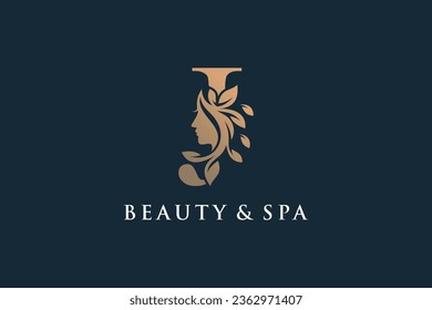 Letter logo with beauty creative concept style Premium Vector