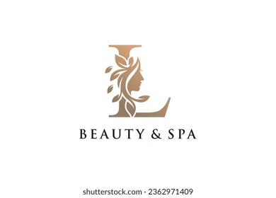Letter logo with beauty creative concept style Premium Vector