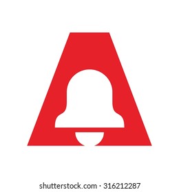 letter A logo. bell logo.