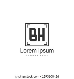 Letter Logo BH Template Vector Design