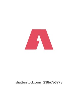 Letter A logo with blank background