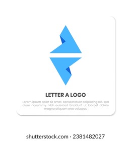 letter a logo for brand initials