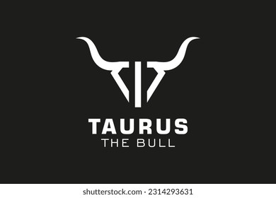 Letter I logo, Bull logo,head bull logo, monogram Logo Design Template