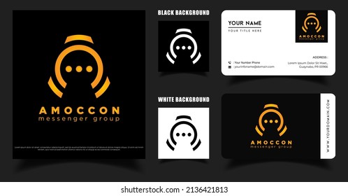 Letter A Logo, Business Card Template, Inntials A O Vector Logo Inspiration