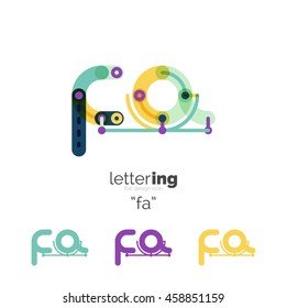 Icono lineal del logotipo de la letra sobre fondo blanco. Concepto de nombre de empresa de letras iniciales Alphabet. Segmentos planos de línea delgada conectados entre sí. Dibujo plano de diseño de cables o tubos industriales de ABC